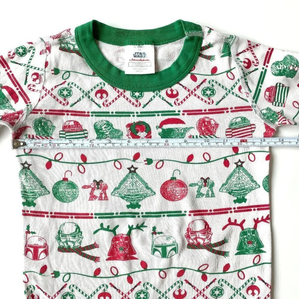 Hanna Andersson Star Wars Christmas Organic Cotton PJ Top Size 8